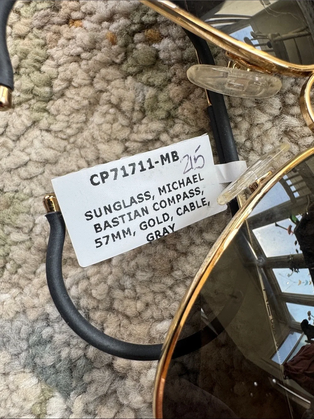 Randolph Engineering by Michael Bastian Compass 57mm Gold Cable Gray Sunglasses
